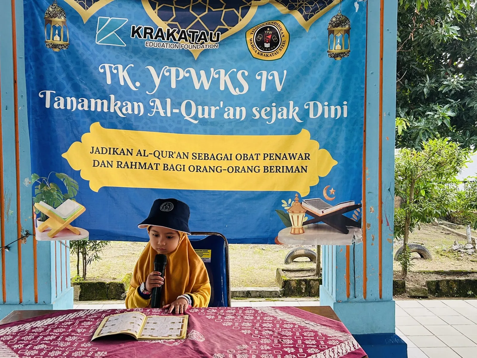 Kegiatan tadarus pagi TK YPWKS IV